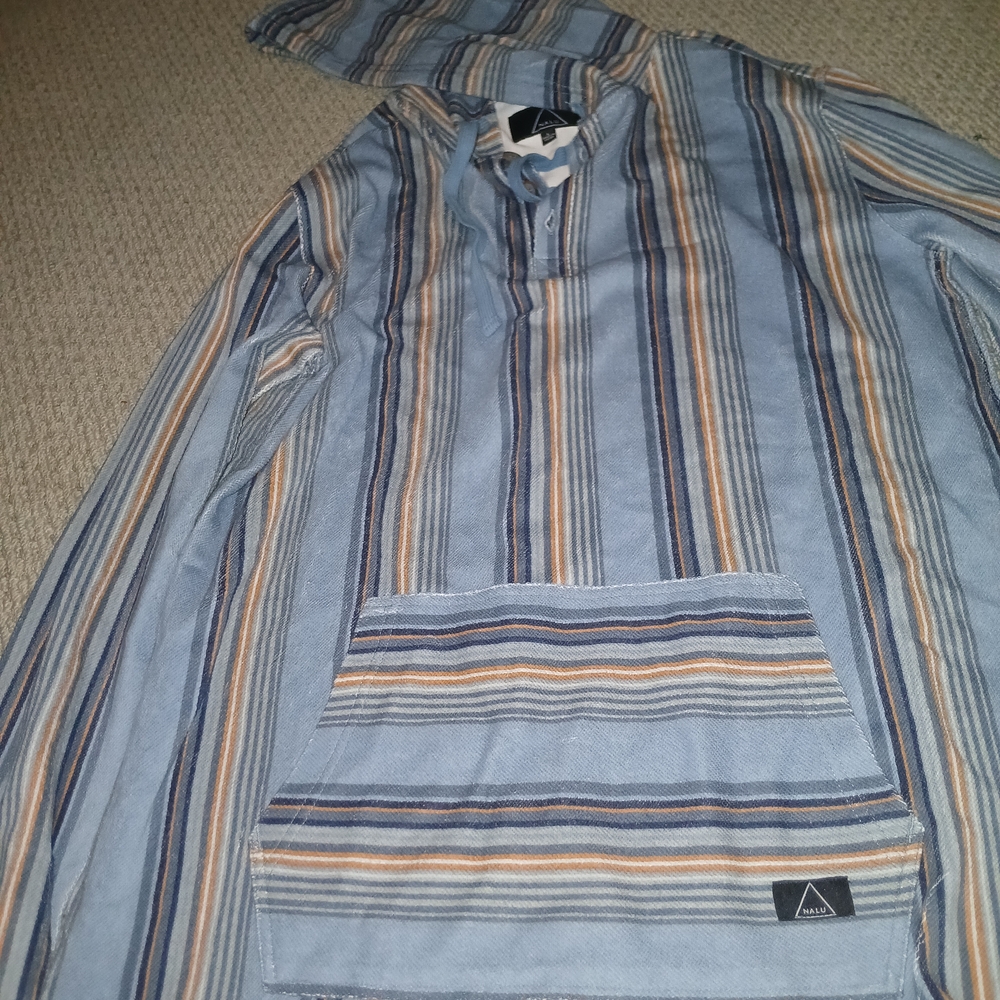 Blue Striped Hoodie